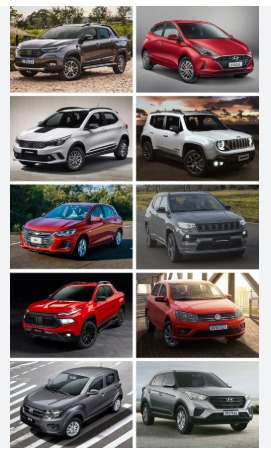 10 carros novos e usados mais procurados no Paraná